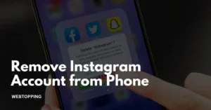 how to delete instagram account on phone