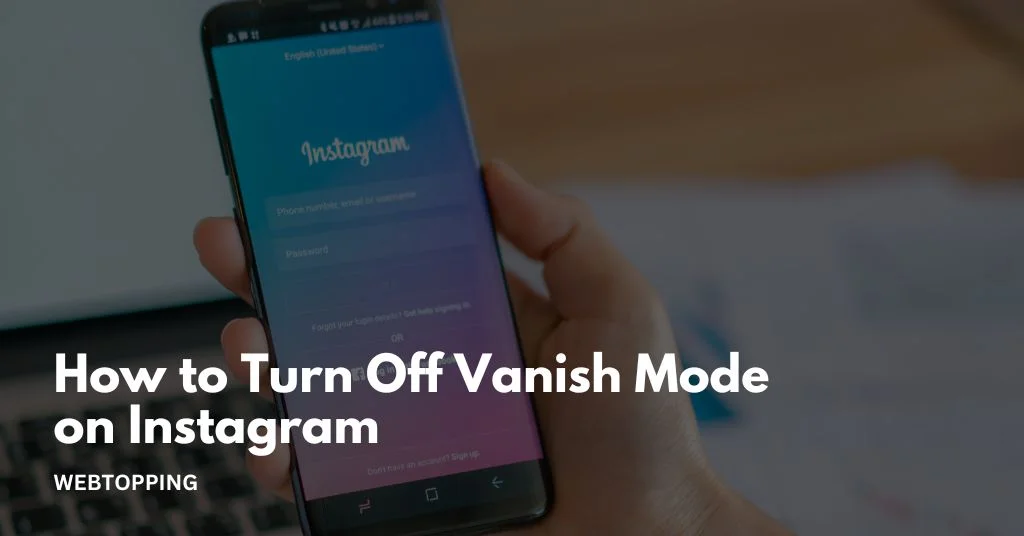 how to turn off vanish mode on instagram