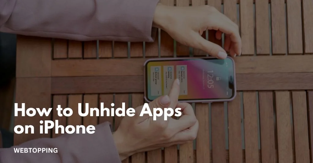 how to unhide apps on iphone